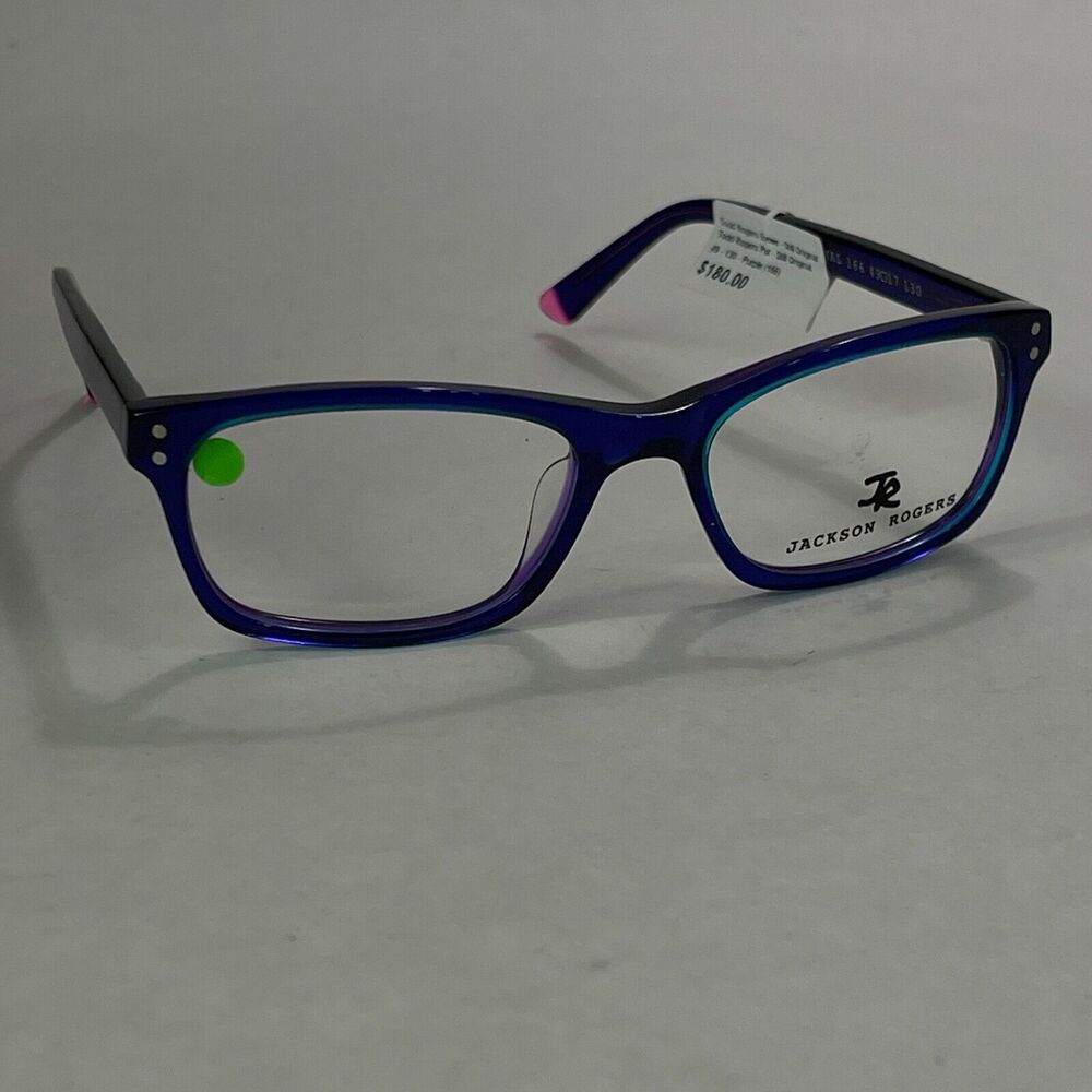 Jackson Rogers Eyglasses 49-17-130 FRAMES ONLY Still Original Clear Blue 166